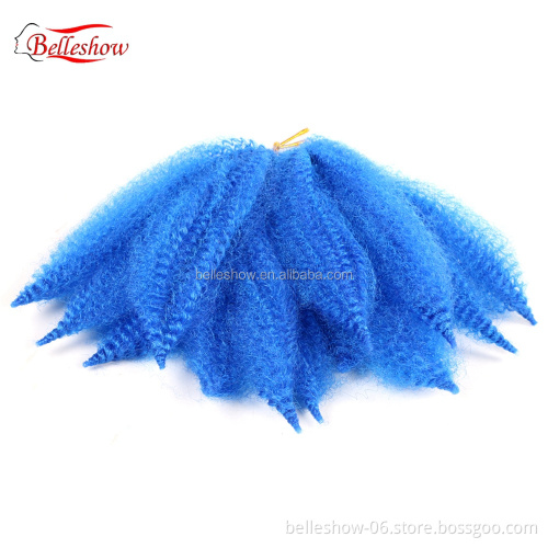 Hot sell  Twist Synthetic Braiding Hair Crochet Extensions Small marley hair Afro Kinky Marley Braids